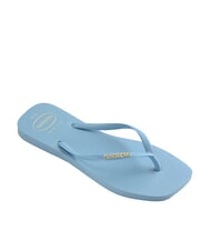 HAVAIANAS SQUARE LOGO Chanclas azul lavanda - Zapatos Mujer - 2