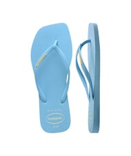 HAVAIANAS SQUARE LOGO Chanclas azul lavanda - Zapatos Mujer - 4