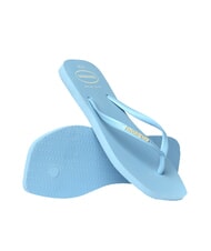 HAVAIANAS SQUARE LOGO Chanclas azul lavanda - Zapatos Mujer - 5
