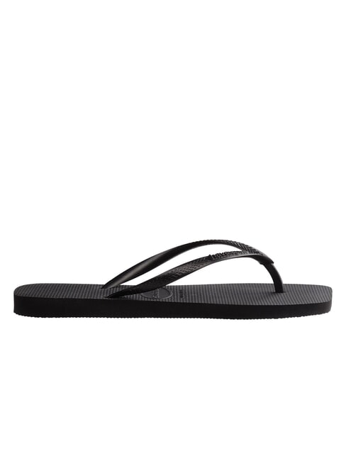 SLIM SQUARE Chanclas de punta cuadrada NEGRO - Zapatos Mujer