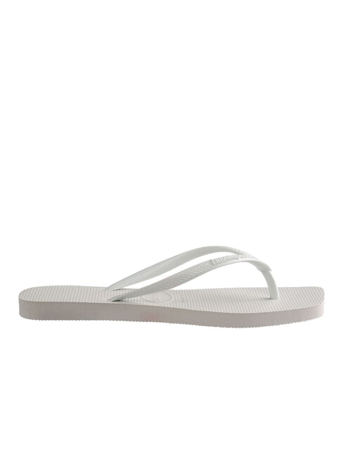 SLIM SQUARE Chanclas de punta cuadrada blanco - Zapatos Mujer