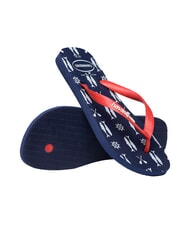 HAVAIANAS Chanclas TOP NAUTICAL azul marino/rojo rubí - Zapatos Hombre - 5
