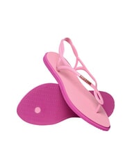 HAVAIANAS LUNA POINT Sandalia tipo chancla resplandor rosado - Zapatos Mujer - 4