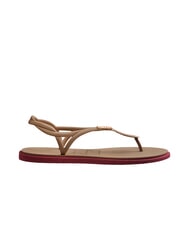 HAVAIANAS LUNA POINT Sandalia tipo chancla rosa / oro - Zapatos Mujer - 3