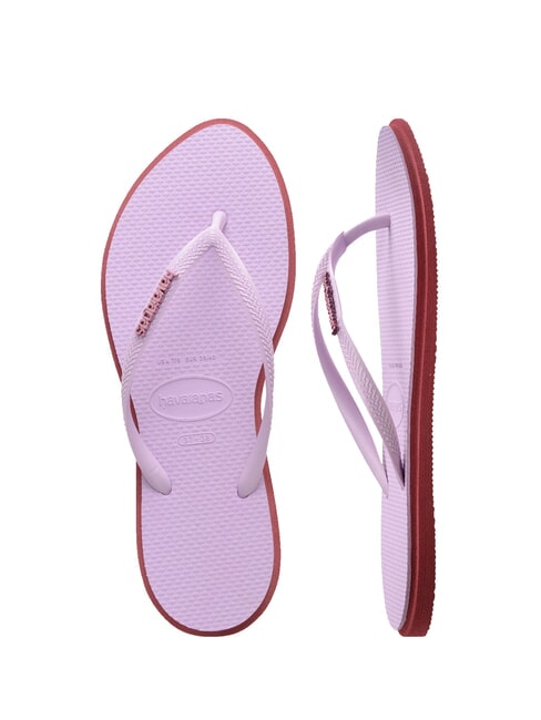 SLIM POINT Chanclas amaranto - Zapatos Mujer