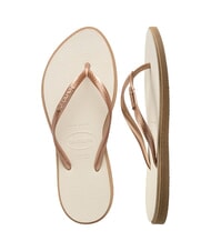 HAVAIANAS SLIM POINT Chanclas oro rosa/beige - Zapatos Mujer - 4