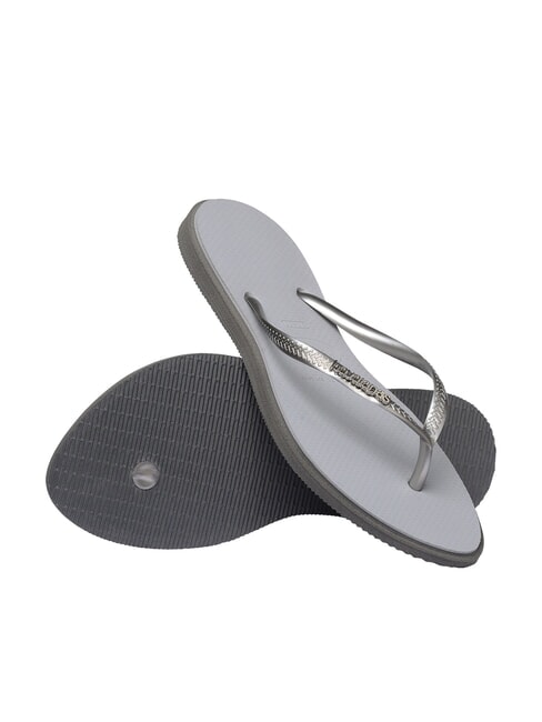 SLIM POINT Chanclas acero / gris - Zapatos Mujer