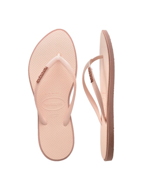 SLIM POINT Chanclas CROCO / ROSA - Zapatos Mujer