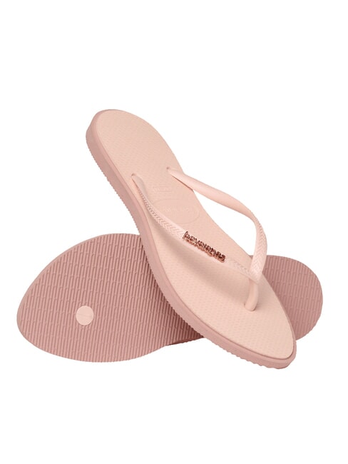 SLIM POINT Chanclas CROCO / ROSA - Zapatos Mujer