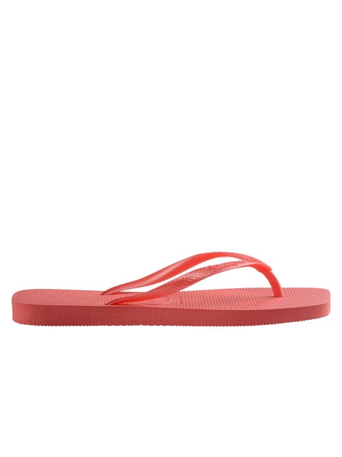 SLIM SQUARE Chanclas de punta cuadrada coral tropical - Zapatos Mujer