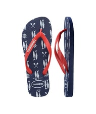 HAVAIANAS Chanclas TOP NAUTICAL azul marino/rojo rubí - Zapatos Hombre - 4