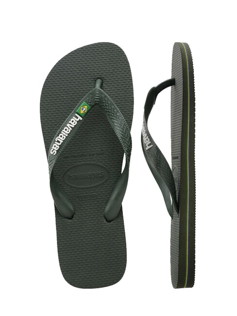 BRASIL LOGO Chanclas para hombre aceitunas verdes/aceitunas verdes - Zapatos unisex