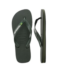 HAVAIANAS BRASIL LOGO Chanclas para hombre aceitunas verdes/aceitunas verdes - Zapatos unisex - 4