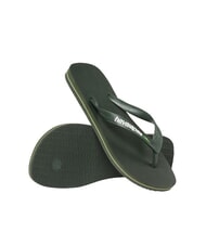 HAVAIANAS BRASIL LOGO Chanclas para hombre aceitunas verdes/aceitunas verdes - Zapatos unisex - 5