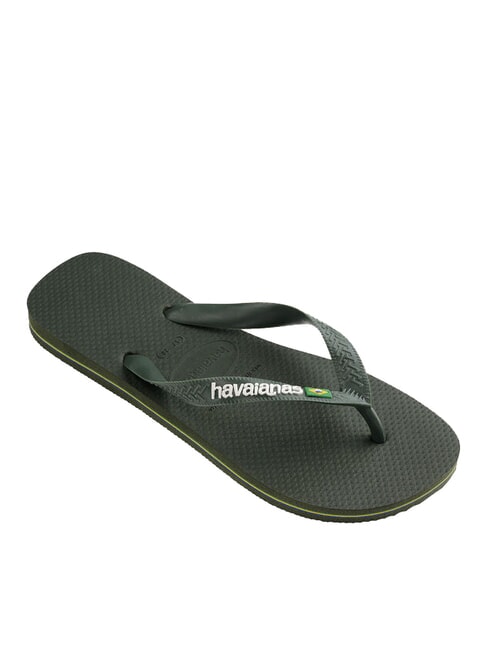 BRASIL LOGO Chanclas para hombre aceitunas verdes/aceitunas verdes - Zapatos unisex