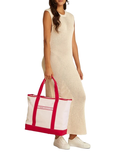 TH SUMMER CANVAS Bolso de hombro rojo primario - Bolsos Mujer
