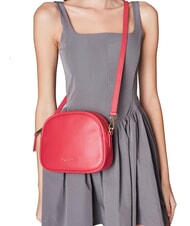 TOSCA BLU MOONY BAGS Bolso bandolera pequeño de piel CORAL - Bolsos Mujer - 4