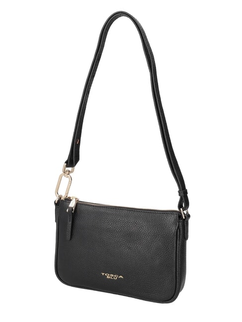 MOONY BAGS Bolso de hombro de piel negro - Bolsos Mujer