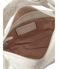 TOSCA BLU BEATRICE Bolso de piel con asa trenzada blanco marfil - Bolsos Mujer - 3