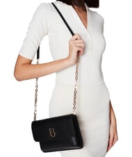 TOSCA BLU BIANCA Cadena de cuero para bolso de hombro negro - Bolsos Mujer - 4