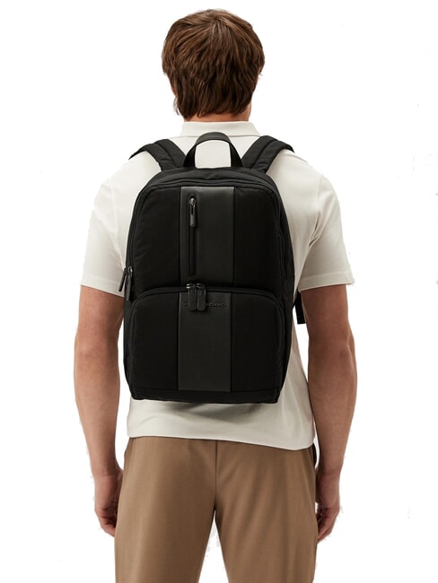 BRIEF ECOLOGICA Mochila de tela reciclada para portátil de 14" negro - Mochilas para portátil