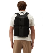 PIQUADRO BRIEF ECOLOGICA Mochila de tela reciclada para portátil de 14" negro - Mochilas para portátil - 6