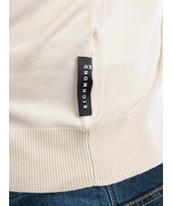 RICHMOND X LICONE Cárdigan de cuello en V con botones blanco hueso - Suéteres de los hombres - 5