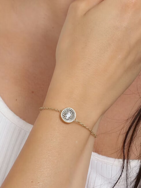 UNIQUE SOLITAIRE Pulsera con circonitas oro amarillo - Pulseras