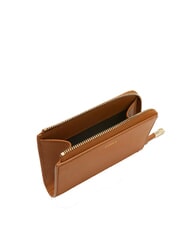 FURLA GOCCIA Tarjetero de piel con cremallera brandy - Carteras Mujer - 2