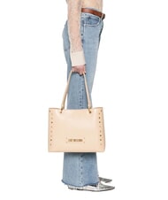 LOVE MOSCHINO BORCHIE Bolso de hombro beige - Bolsos Mujer - 5