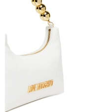 LOVE MOSCHINO CHAIN Mini bolso de mano, con bandolera blanco - Bolsos Mujer - 5