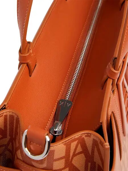 LOGO ALL OVER Bolso de mano con bandolera leva. rosas/coche. cafetería - Bolsos Mujer