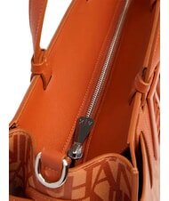 ARMANI EXCHANGE LOGO ALL OVER Bolso de mano con bandolera leva. rosas/coche. cafetería - Bolsos Mujer - 3