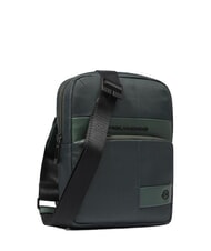 PIQUADRO WOLLEM Bolso iPad mini de tela y piel VERDE - Bandoleras Hombre - 2