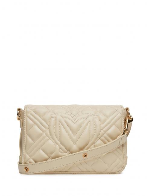 QUILTED S Mini bolso de hombro Marfil - Bolsos Mujer