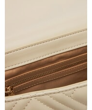 LOVE MOSCHINO QUILTED S Mini bolso de hombro Marfil - Bolsos Mujer - 4