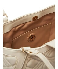 LOVE MOSCHINO QUILTED  Bolsa de la compra Marfil - Bolsos Mujer - 4