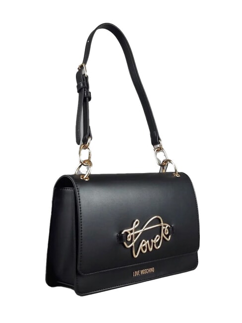 CURSIVE LOGO Bolso de hombro negro - Bolsos Mujer