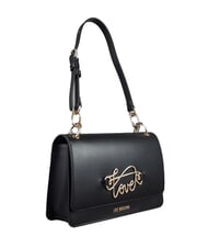 LOVE MOSCHINO CURSIVE LOGO Bolso de hombro negro - Bolsos Mujer - 2