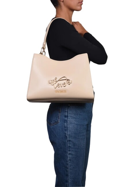 CURSIVE L Bolso de hombro beige - Bolsos Mujer