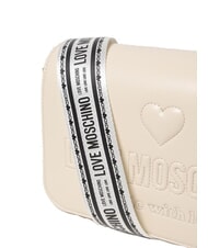 LOVE MOSCHINO MADE WITH LOVE Bolso de hombro Marfil - Bolsos Mujer - 3