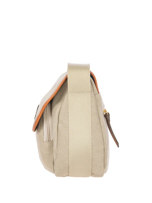 SORRENTO S Bolso pequeño de lona con solapa BEIGE - Bolsos Mujer