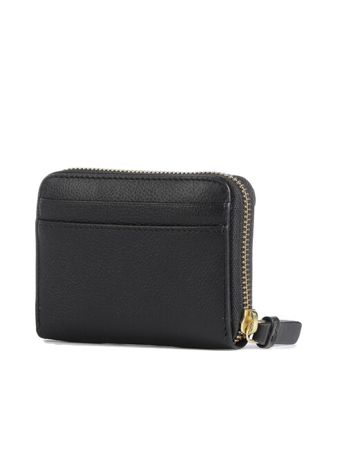 AMELIA Mini cartera de cuero con cremallera Oro negro - Carteras Mujer