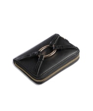 THE BRIDGE AMELIA Mini cartera de cuero con cremallera Oro negro - Carteras Mujer - 4