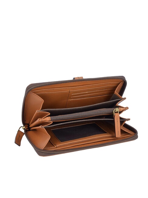 FLORENTIN Billetera de cuero Cognac / Oro - Carteras Mujer