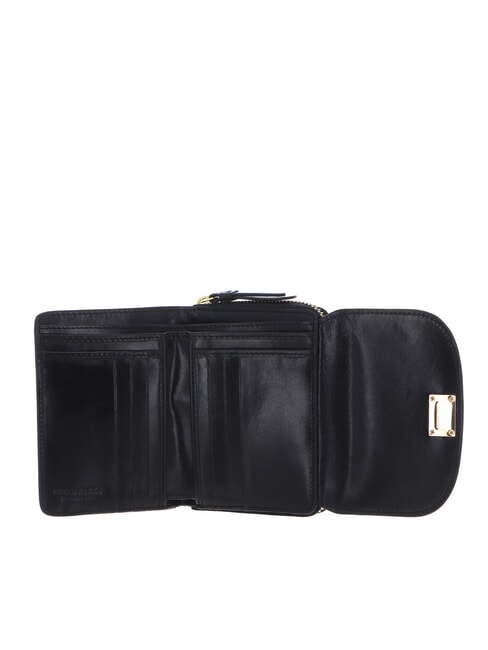 FEDERICA Cartera pequeña de cuero Oro negro - Carteras Mujer