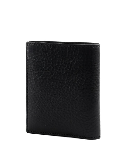 FABIO Tarjetero vertical de cuero rutenio mate negro / oscuro - Carteras Hombre