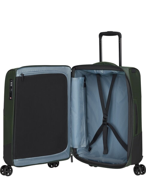 BIZ2GO TRVL Trolley de cabina con bolsillo para port&aacute;til de 15,6" tierra verde - Equipaje de mano