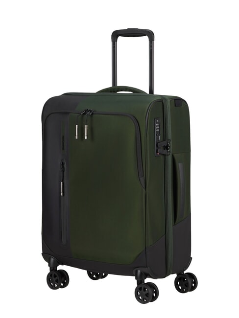 BIZ2GO TRVL Trolley de cabina con bolsillo para port&aacute;til de 15,6" tierra verde - Equipaje de mano