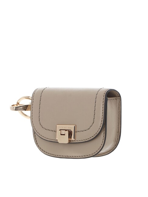 FEDERICA Monedero de piel con llavero mantequilla ab. oro - Carteras Mujer